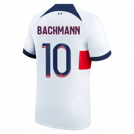 Kandiny Lapset Ramona Bachmann #10 Valkoinen Vieraspaita 2023/24 Lyhythihainen Paita T-Paita