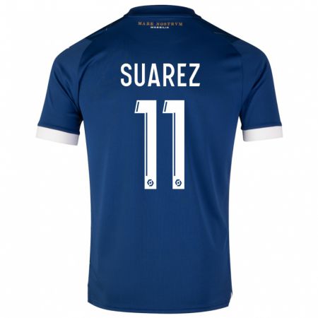 Kandiny Lapset Luis Suarez #11 Tummansininen Vieraspaita 2023/24 Lyhythihainen Paita T-Paita