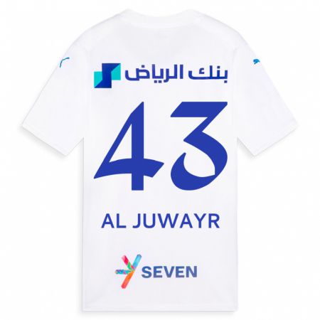 Kandiny Lapset Musab Al-Juwayr #43 Valkoinen Vieraspaita 2023/24 Lyhythihainen Paita T-Paita