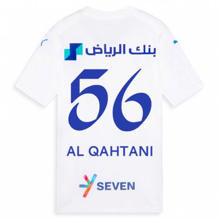 Kandiny Lapset Mohammed Al-Qahtani #56 Valkoinen Vieraspaita 2023/24 Lyhythihainen Paita T-Paita