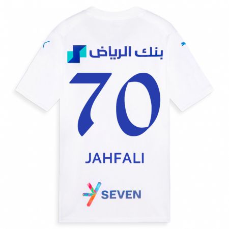 Kandiny Lapset Mohammed Jahfali #70 Valkoinen Vieraspaita 2023/24 Lyhythihainen Paita T-Paita