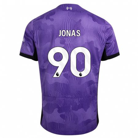 Kandiny Lapset Lee Jonas #90 Violetti Kolmas Sarja 2023/24 Lyhythihainen Paita T-Paita
