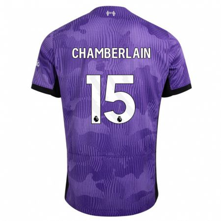 Kandiny Lapset Alex Oxlade Chamberlain #15 Violetti Kolmas Sarja 2023/24 Lyhythihainen Paita T-Paita
