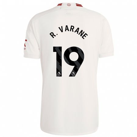Kandiny Lapset Raphaël Varane #19 Valkoinen Kolmas Sarja 2023/24 Lyhythihainen Paita T-Paita