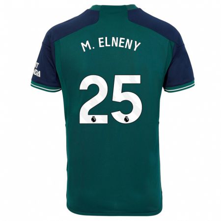 Kandiny Lapset Mohamed Elneny #25 Vihreä Kolmas Sarja 2023/24 Lyhythihainen Paita T-Paita