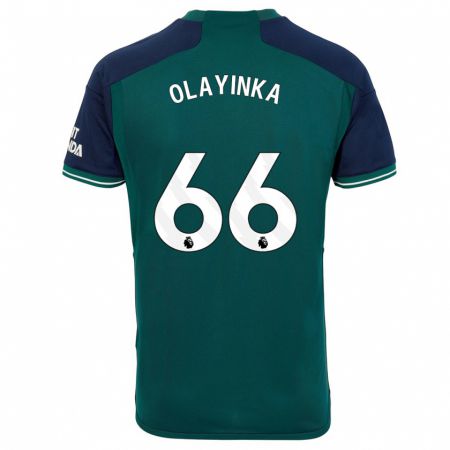 Kandiny Lapset James Olayinka #66 Vihreä Kolmas Sarja 2023/24 Lyhythihainen Paita T-Paita
