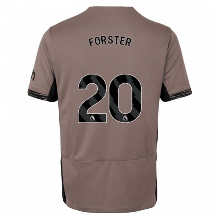 Kandiny Lapset Fraser Forster #20 Tumma Beige Kolmas Sarja 2023/24 Lyhythihainen Paita T-Paita