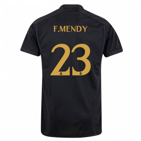 Kandiny Lapset Ferland Mendy #23 Musta Kolmas Sarja 2023/24 Lyhythihainen Paita T-Paita