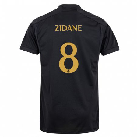 Kandiny Lapset Théo Zidane #8 Musta Kolmas Sarja 2023/24 Lyhythihainen Paita T-Paita