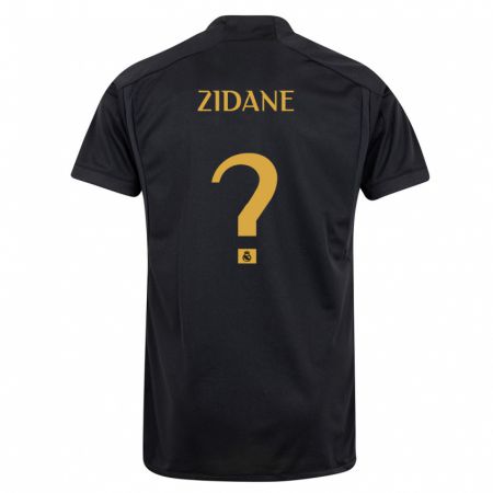 Kandiny Lapset Elyaz Zidane #0 Musta Kolmas Sarja 2023/24 Lyhythihainen Paita T-Paita