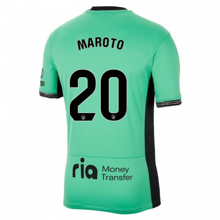 Kandiny Lapset Mario Maroto #20 Keväänvihreä Kolmas Sarja 2023/24 Lyhythihainen Paita T-Paita
