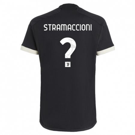 Kandiny Lapset Diego Stramaccioni #0 Musta Kolmas Sarja 2023/24 Lyhythihainen Paita T-Paita