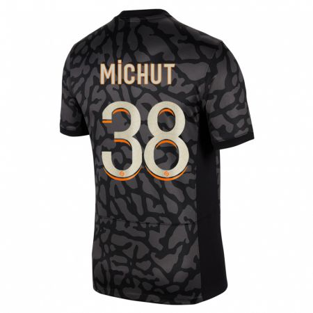 Kandiny Lapset Edouard Michut #38 Musta Kolmas Sarja 2023/24 Lyhythihainen Paita T-Paita