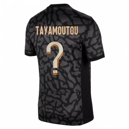 Kandiny Lapset Enzo Tayamoutou #0 Musta Kolmas Sarja 2023/24 Lyhythihainen Paita T-Paita