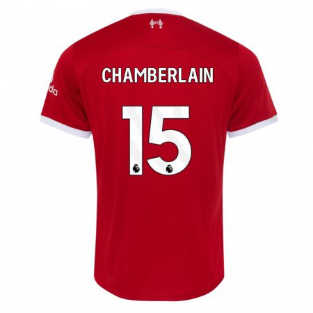 Kandiny Miesten Alex Oxlade Chamberlain #15 Punainen Kotipaita 2023/24 Lyhythihainen Paita T-Paita