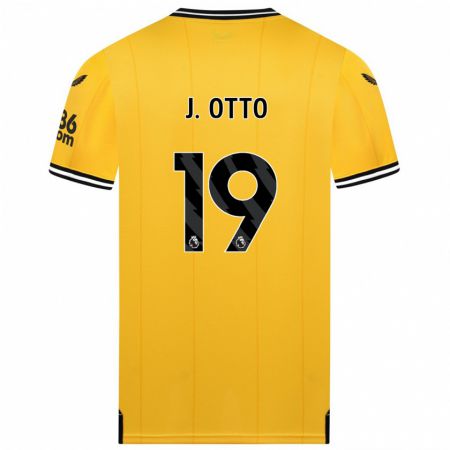 Kandiny Miesten Jonny Otto #19 Keltainen Kotipaita 2023/24 Lyhythihainen Paita T-Paita