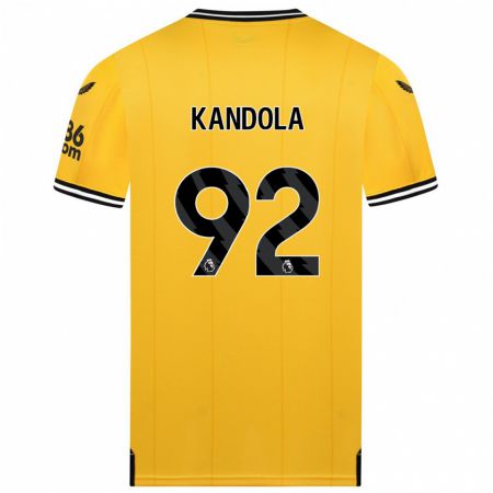 Kandiny Miesten Kam Kandola #92 Keltainen Kotipaita 2023/24 Lyhythihainen Paita T-Paita