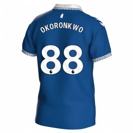 Kandiny Miesten Francis Okoronkwo #88 Kuninkaallisen Sininen Kotipaita 2023/24 Lyhythihainen Paita T-Paita