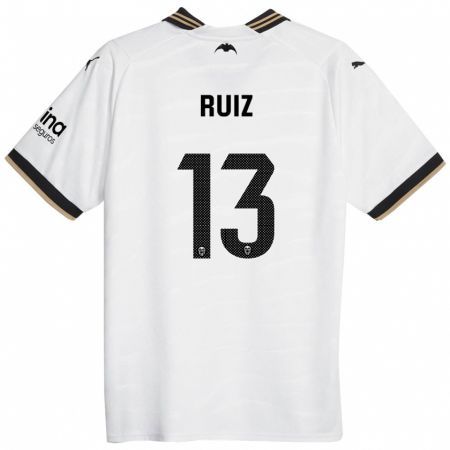 Kandiny Miesten Nil Ruiz #13 Valkoinen Kotipaita 2023/24 Lyhythihainen Paita T-Paita