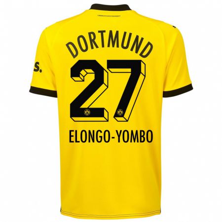 Kandiny Miesten Rodney Elongo-Yombo #27 Keltainen Kotipaita 2023/24 Lyhythihainen Paita T-Paita