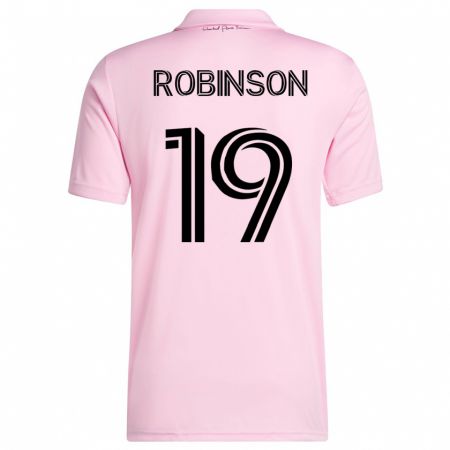 Kandiny Miesten Robbie Robinson #19 Vaaleanpunainen Kotipaita 2023/24 Lyhythihainen Paita T-Paita