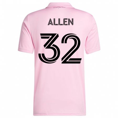 Kandiny Miesten Noah Allen #32 Vaaleanpunainen Kotipaita 2023/24 Lyhythihainen Paita T-Paita