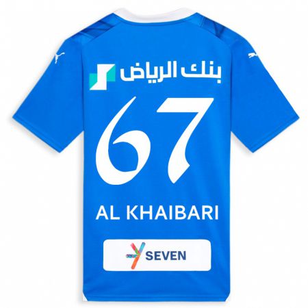 Kandiny Miesten Mohammed Al-Khaibari #67 Sininen Kotipaita 2023/24 Lyhythihainen Paita T-Paita