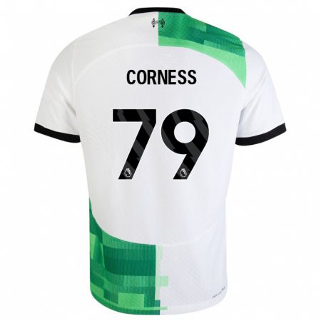 Kandiny Miesten Dominic Corness #79 Valkoinen Vihreä Vieraspaita 2023/24 Lyhythihainen Paita T-Paita