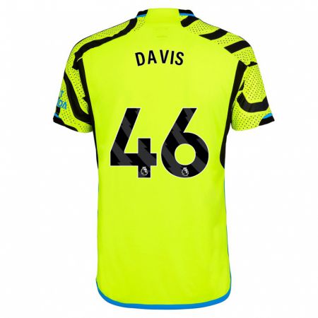 Kandiny Miesten Timi Davis #46 Keltainen Vieraspaita 2023/24 Lyhythihainen Paita T-Paita