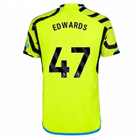 Kandiny Miesten Khayon Edwards #47 Keltainen Vieraspaita 2023/24 Lyhythihainen Paita T-Paita