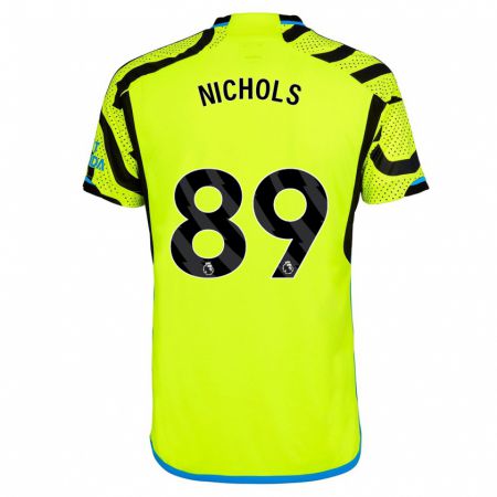 Kandiny Miesten Josh Nichols #89 Keltainen Vieraspaita 2023/24 Lyhythihainen Paita T-Paita