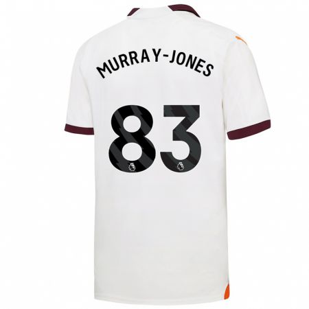 Kandiny Miesten George Murray-Jones #83 Valkoinen Vieraspaita 2023/24 Lyhythihainen Paita T-Paita