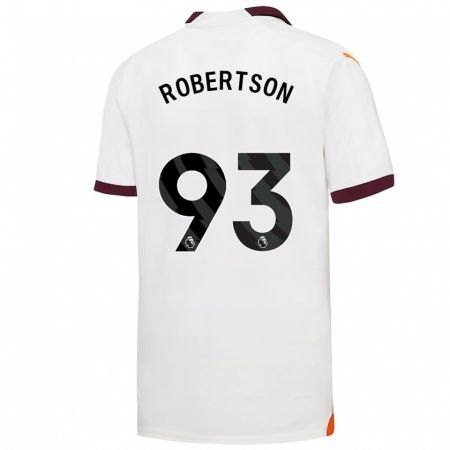 Kandiny Miesten Alex Robertson #93 Valkoinen Vieraspaita 2023/24 Lyhythihainen Paita T-Paita