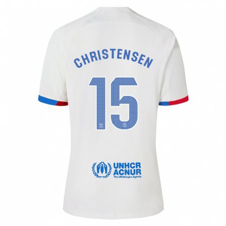 Kandiny Miesten Andreas Christensen #15 Valkoinen Vieraspaita 2023/24 Lyhythihainen Paita T-Paita