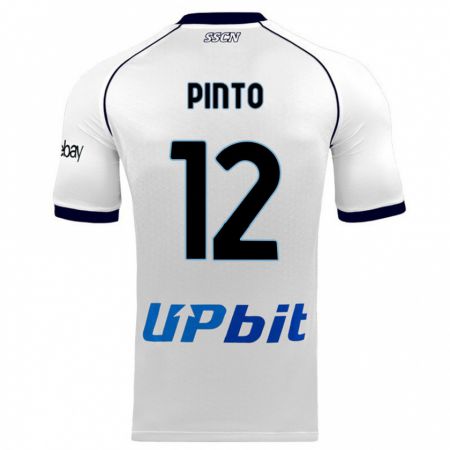 Kandiny Miesten Ciro Pinto #12 Valkoinen Vieraspaita 2023/24 Lyhythihainen Paita T-Paita