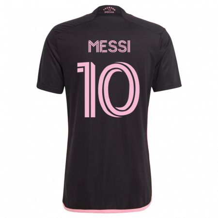 Kandiny Miesten Lionel Messi #10 Musta Vieraspaita 2023/24 Lyhythihainen Paita T-Paita