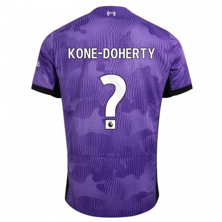 Kandiny Miesten Trent Kone-Doherty #0 Violetti Kolmas Sarja 2023/24 Lyhythihainen Paita T-Paita