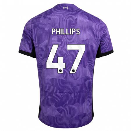 Kandiny Miesten Nathaniel Phillips #47 Violetti Kolmas Sarja 2023/24 Lyhythihainen Paita T-Paita
