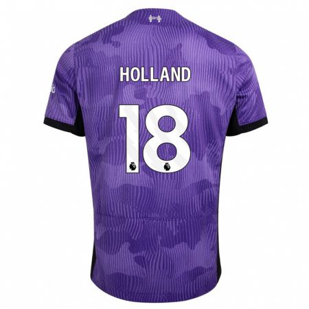Kandiny Miesten Ceri Holland #18 Violetti Kolmas Sarja 2023/24 Lyhythihainen Paita T-Paita