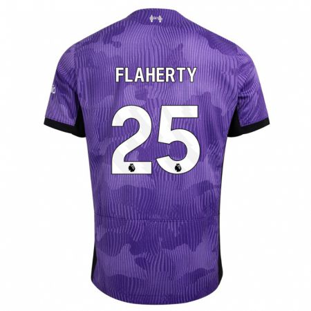 Kandiny Miesten Gilly Flaherty #25 Violetti Kolmas Sarja 2023/24 Lyhythihainen Paita T-Paita