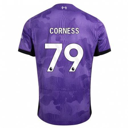 Kandiny Miesten Dominic Corness #79 Violetti Kolmas Sarja 2023/24 Lyhythihainen Paita T-Paita