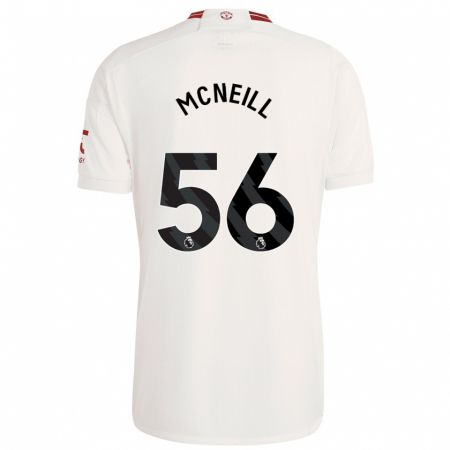 Kandiny Miesten Charlie Mcneill #56 Valkoinen Kolmas Sarja 2023/24 Lyhythihainen Paita T-Paita