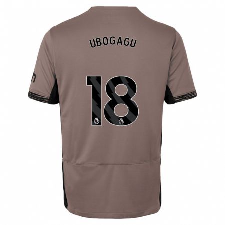 Kandiny Miesten Chioma Ubogagu #18 Tumma Beige Kolmas Sarja 2023/24 Lyhythihainen Paita T-Paita