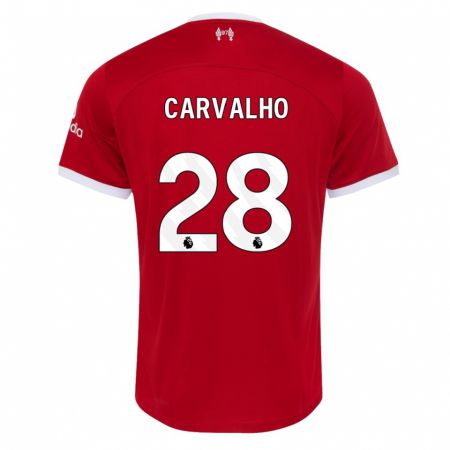 Kandiny Naisten Fabio Carvalho #28 Punainen Kotipaita 2023/24 Lyhythihainen Paita T-Paita