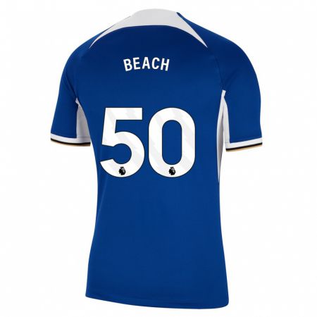 Kandiny Naisten Eddie Beach #50 Sininen Kotipaita 2023/24 Lyhythihainen Paita T-Paita