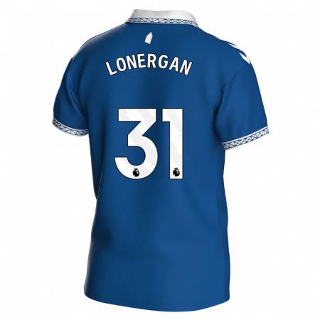 Kandiny Naisten Andy Lonergan #31 Kuninkaallisen Sininen Kotipaita 2023/24 Lyhythihainen Paita T-Paita