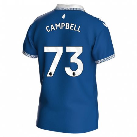 Kandiny Naisten Elijah Campbell #73 Kuninkaallisen Sininen Kotipaita 2023/24 Lyhythihainen Paita T-Paita