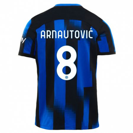 Kandiny Naisten Marko Arnautovic #8 Musta Sininen Kotipaita 2023/24 Lyhythihainen Paita T-Paita