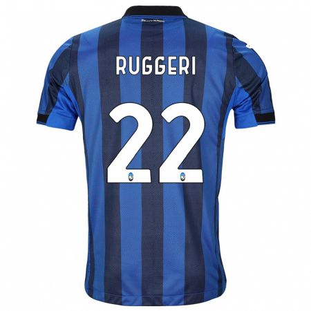 Kandiny Naisten Matteo Ruggeri #22 Musta Sininen Kotipaita 2023/24 Lyhythihainen Paita T-Paita