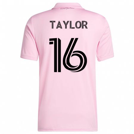 Kandiny Naisten Robert Taylor #16 Vaaleanpunainen Kotipaita 2023/24 Lyhythihainen Paita T-Paita